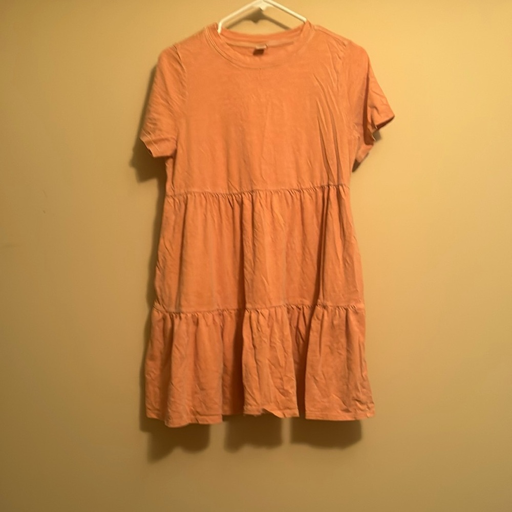 Old Navy apricot Tiered t shirt Sundress